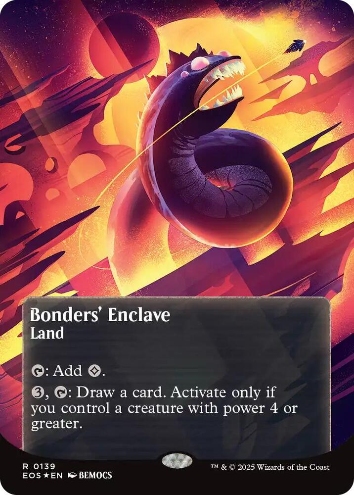 Bonders' Enclave (0139) (Borderless) (Galaxy Foil) [Edge of Eternities: Stellar Sights]