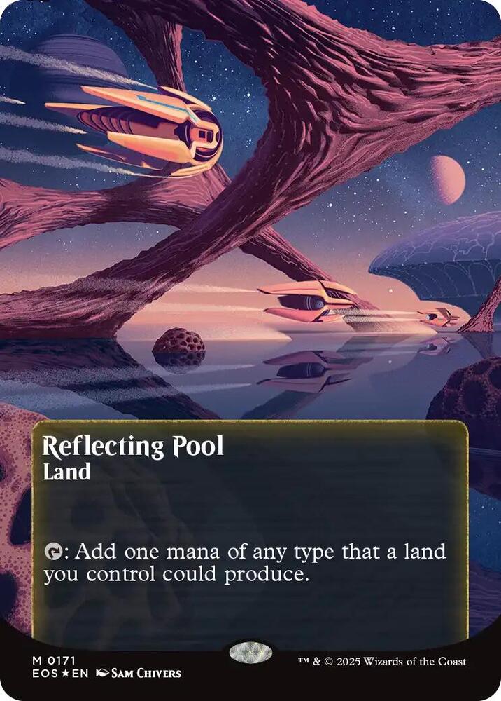 Reflecting Pool (0171) (Borderless) (Galaxy Foil) [Edge of Eternities: Stellar Sights]