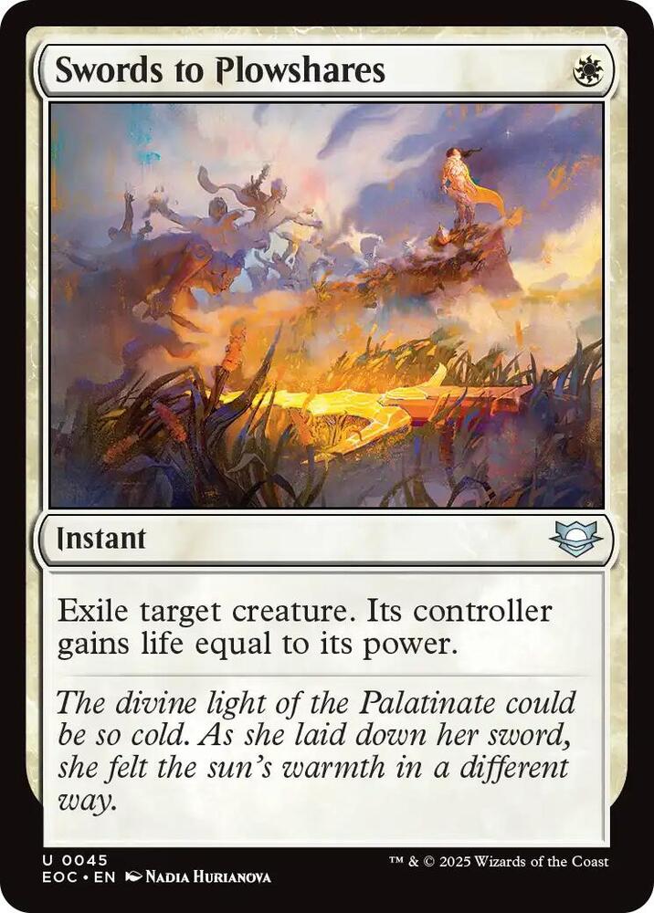 Swords to Plowshares (45) [Edge of Eternities Commander]