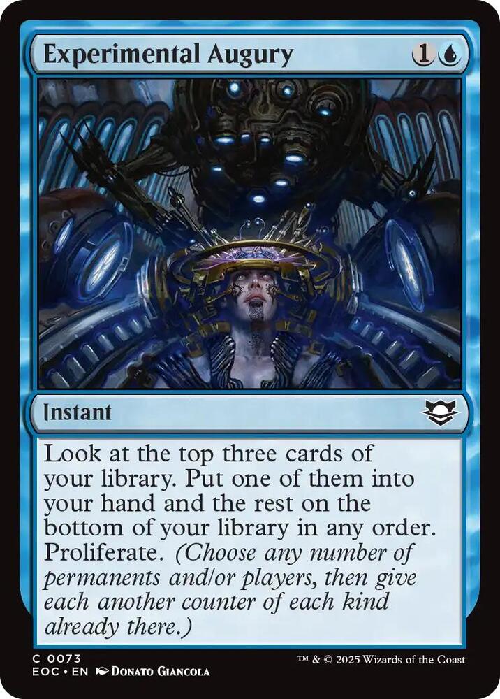 Experimental Augury (73) [Edge of Eternities Commander]