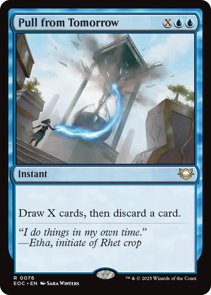 Pull from Tomorrow (76) [Edge of Eternities Commander]