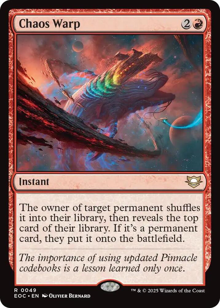 Chaos Warp (49) [Edge of Eternities Commander]