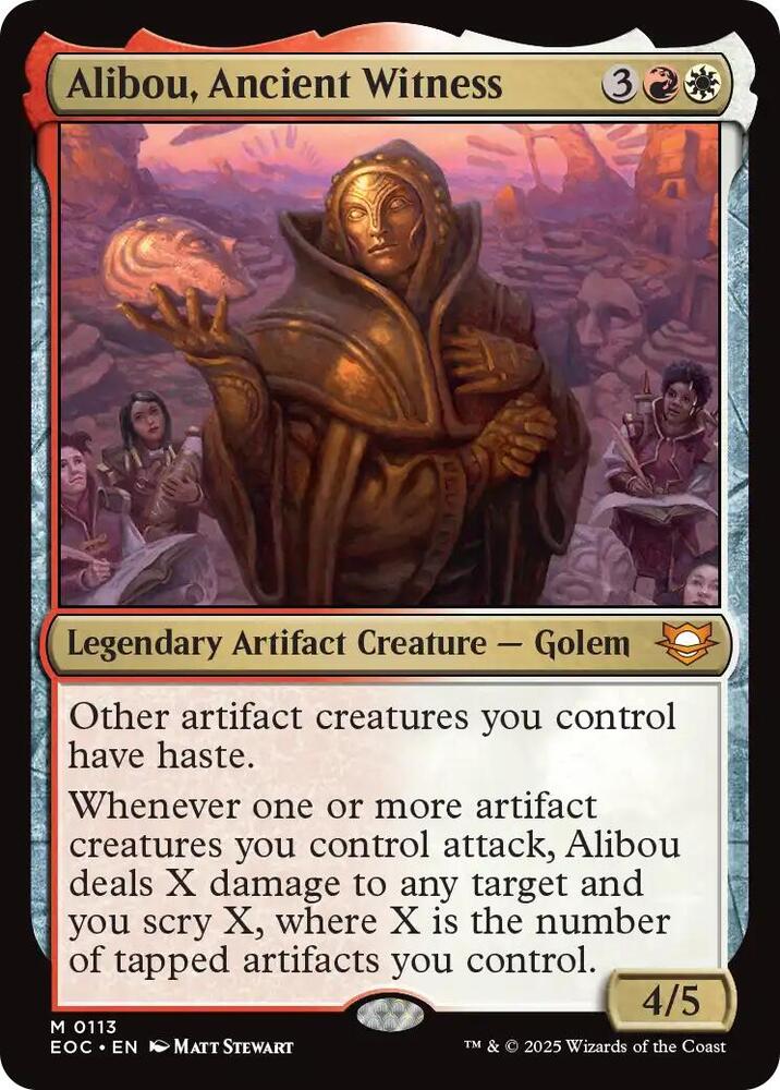 Alibou, Ancient Witness (113) [Edge of Eternities Commander]