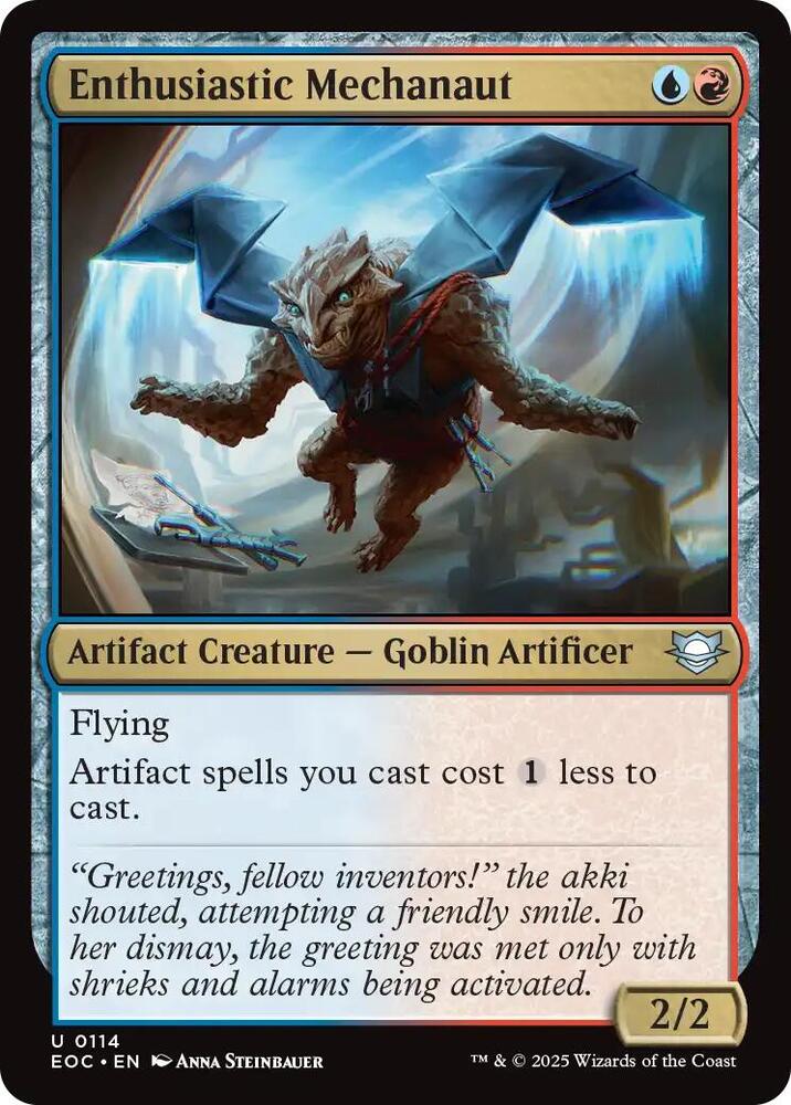 Enthusiastic Mechanaut (114) [Edge of Eternities Commander]
