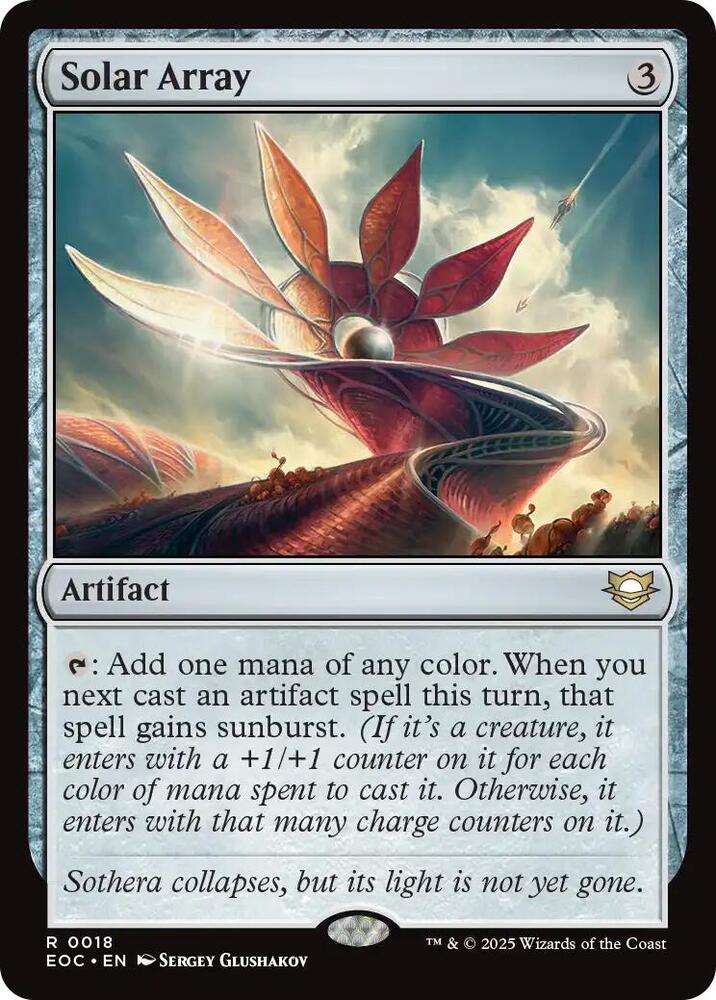 Solar Array (18) [Edge of Eternities Commander]