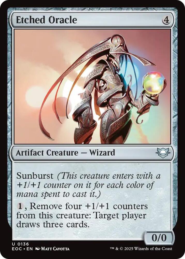 Etched Oracle (136) [Edge of Eternities Commander]