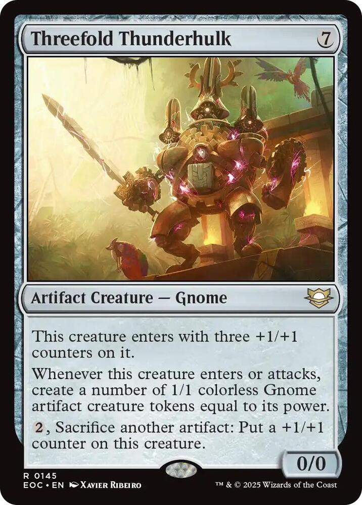Threefold Thunderhulk (145) [Edge of Eternities Commander]