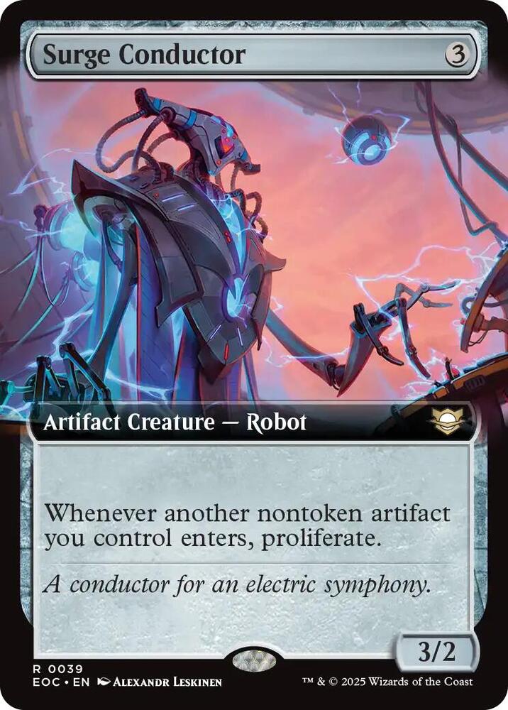 Surge Conductor (Extended Art) (39) [Edge of Eternities Commander]