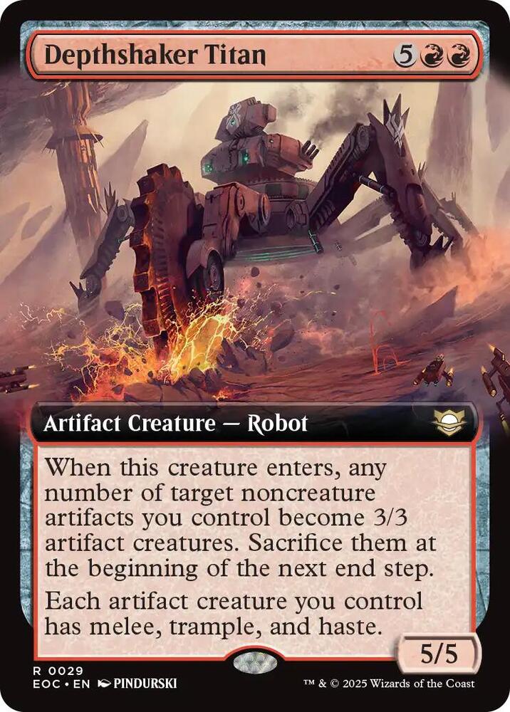 Depthshaker Titan (Extended Art) (29) [Edge of Eternities Commander]