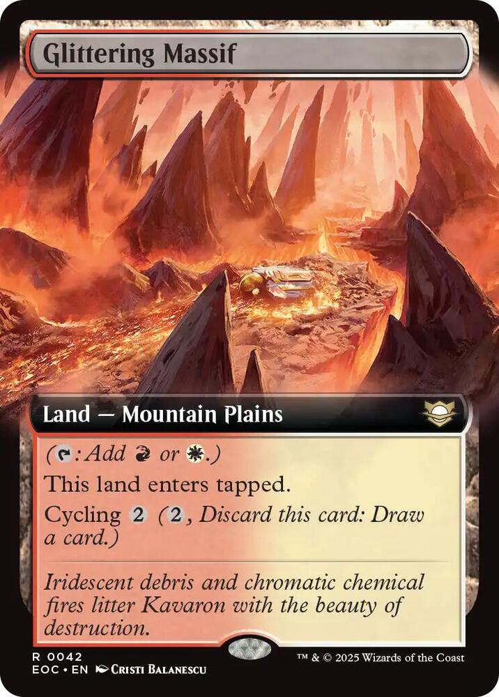 Glittering Massif (Extended Art) (42) [Edge of Eternities Commander]