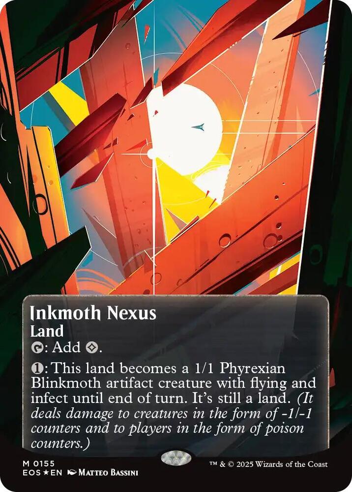 Inkmoth Nexus (0155) (Borderless) (Galaxy Foil) [Edge of Eternities: Stellar Sights]