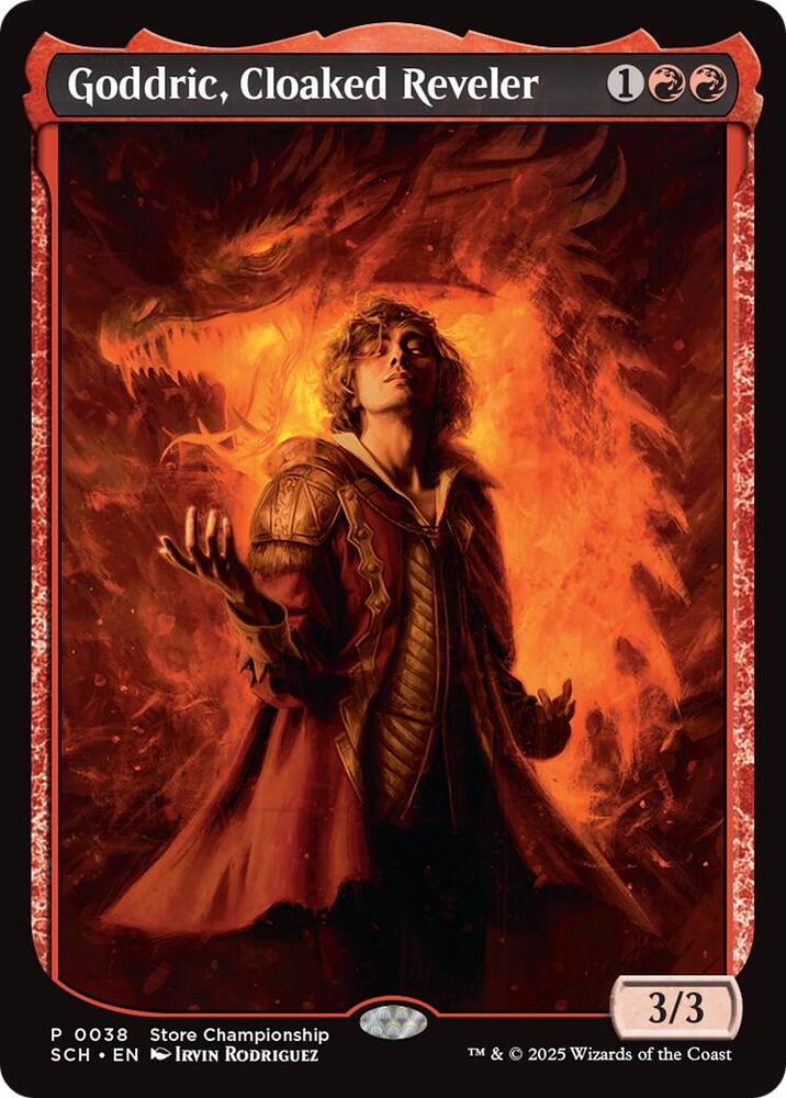 Goddric, Cloaked Reveler (38) [Game Day Promos]