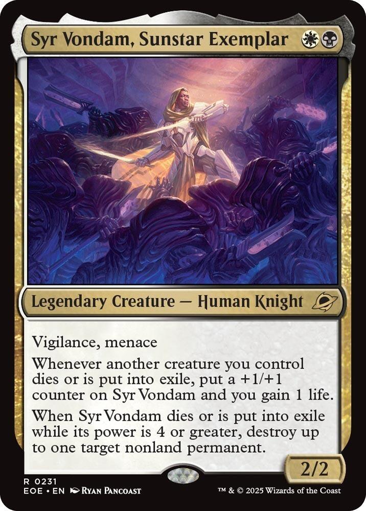 Syr Vondam, Sunstar Exemplar (231) [Edge of Eternities]
