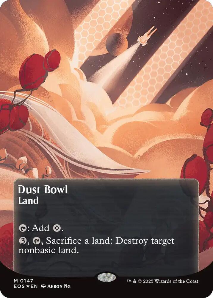 Dust Bowl (0147) (Borderless) (Galaxy Foil) [Edge of Eternities: Stellar Sights]