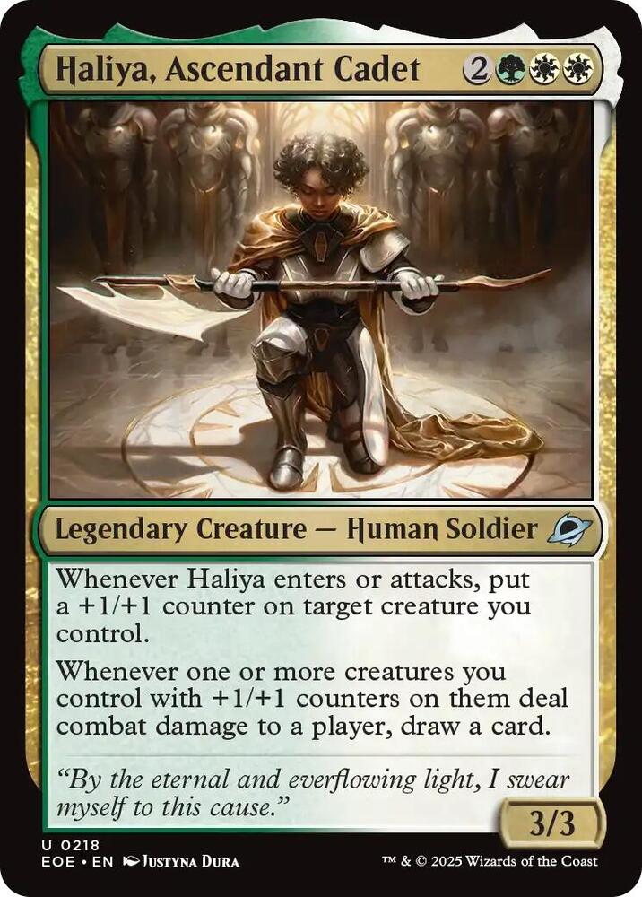 Haliya, Ascendant Cadet (218) [Edge of Eternities]