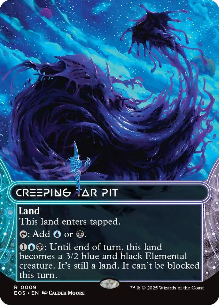 Creeping Tar Pit (0009) (Borderless) [Edge of Eternities: Stellar Sights]