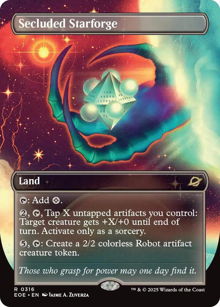 Secluded Starforge (Borderless) (316) [Edge of Eternities]