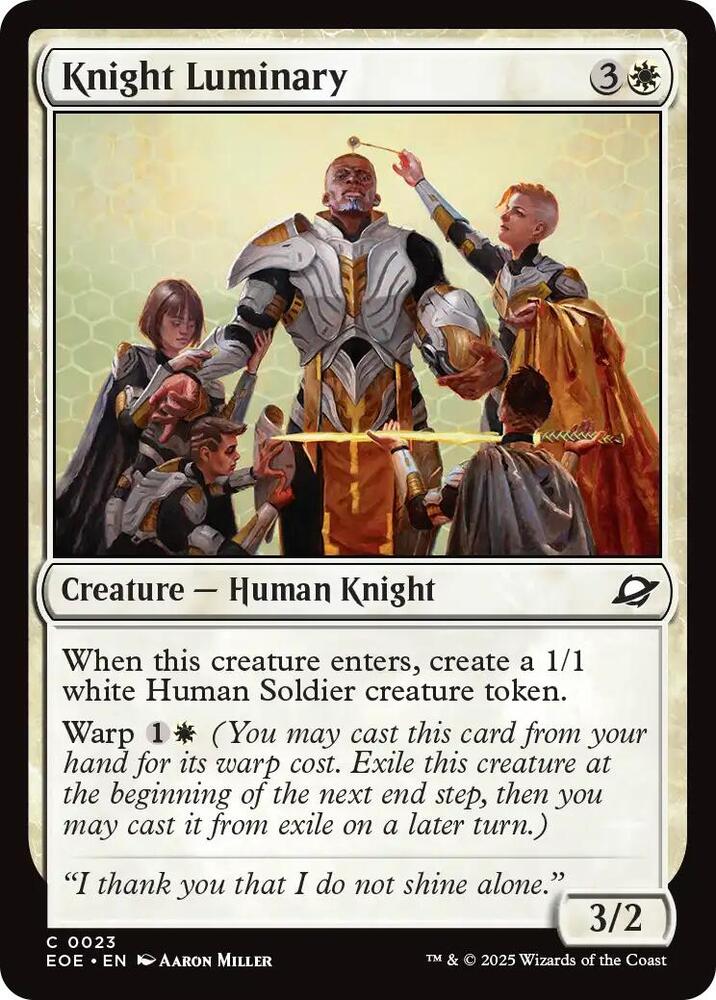 Knight Luminary (23) [Edge of Eternities]