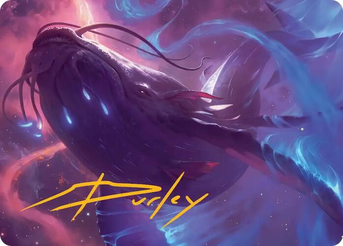 Starbreach Whale Art Card (Gold-Stamped Signature) (9) [Edge of Eternities Art Series]