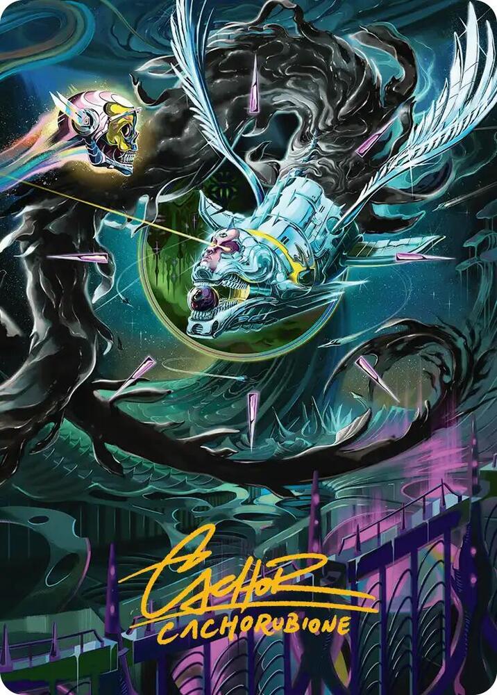 Quantum Riddler Art Card (Gold-Stamped Signature) (39) [Edge of Eternities Art Series]
