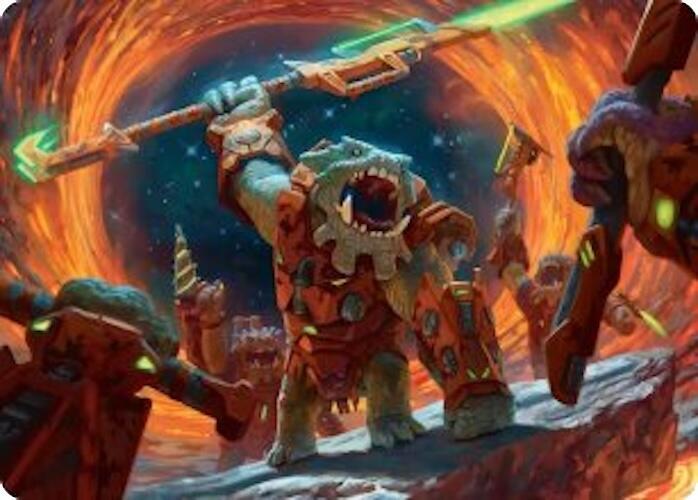Frontline War-Rager Art Card (16) [Edge of Eternities Art Series]