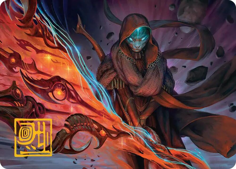 Weftstalker Ardent Art Card (Gold-Stamped Signature) (20) [Edge of Eternities Art Series]