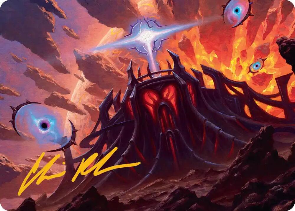 Secluded Starforge Art Card (Gold-Stamped Signature) (32) [Edge of Eternities Art Series]