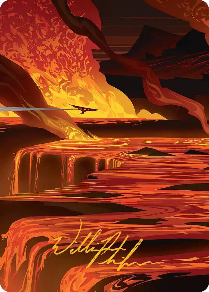 Blast Zone Art Card (Gold-Stamped Signature) (48) [Edge of Eternities Art Series]