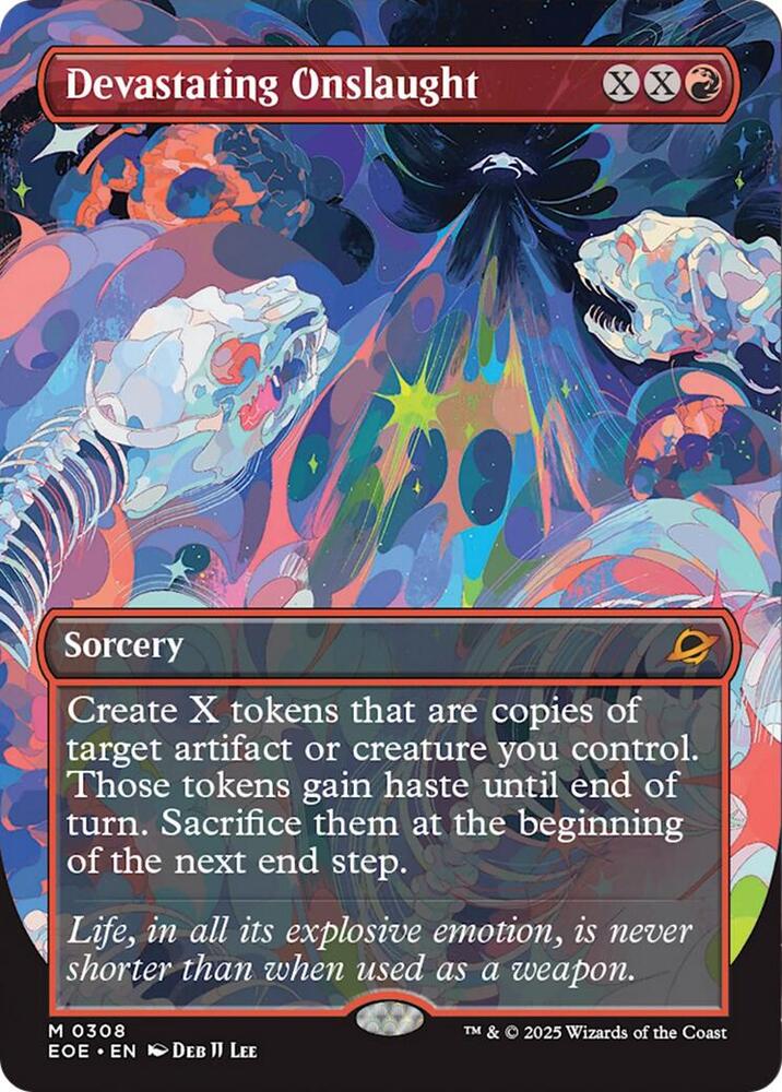 Devastating Onslaught (Borderless) (308) [Edge of Eternities]