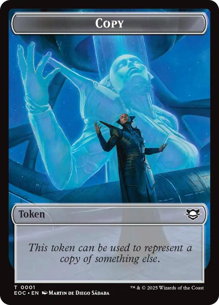 Copy // Clue Double-Sided Token (1 // 10) [Edge of Eternities Commander]