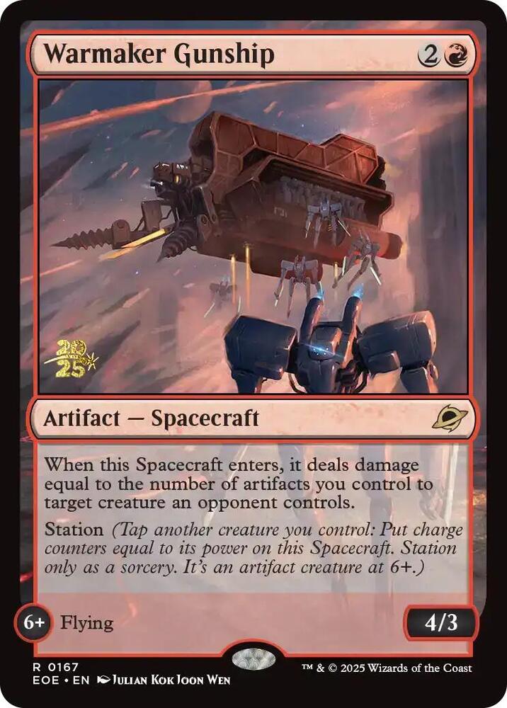 Warmaker Gunship (167) [Prerelease Cards]