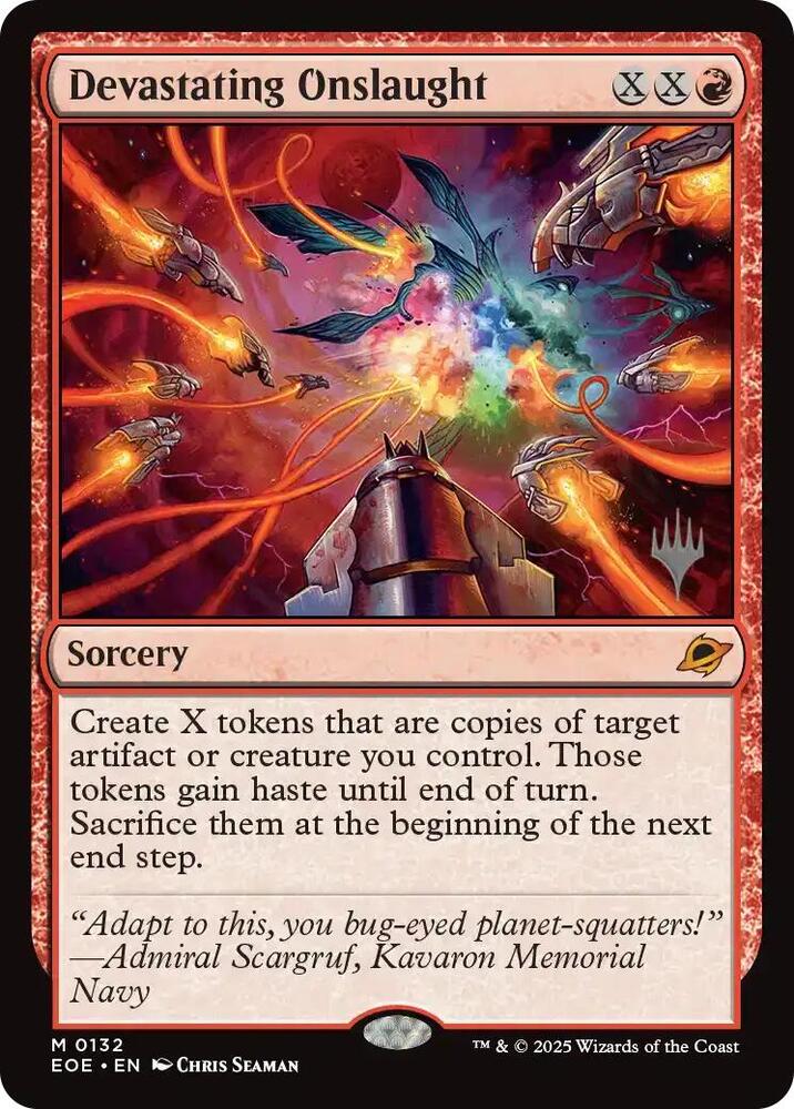 Devastating Onslaught (132) [Edge of Eternities Promos]