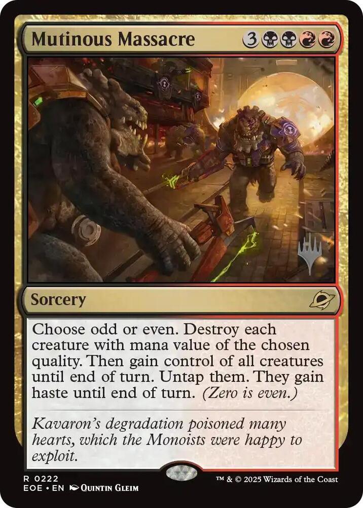 Mutinous Massacre (222) [Edge of Eternities Promos]