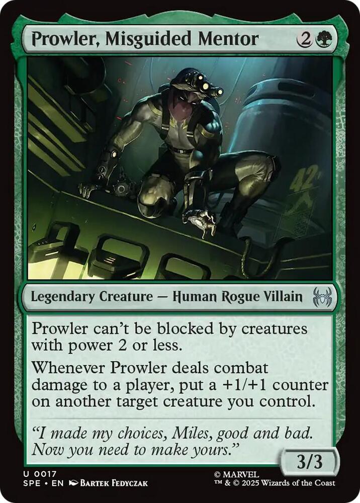 Prowler, Misguided Mentor (17) [Marvel's Spider-Man: Eternal-Legal]