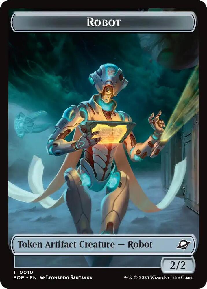 Robot // Sliver Double-Sided Token (10 // 1) [Edge of Eternities]