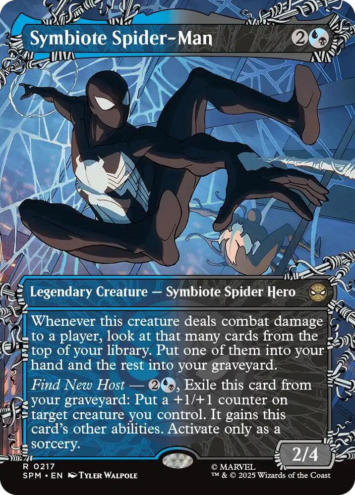 Symbiote Spider-Man (Borderless) (217) [Marvel's Spider-Man]