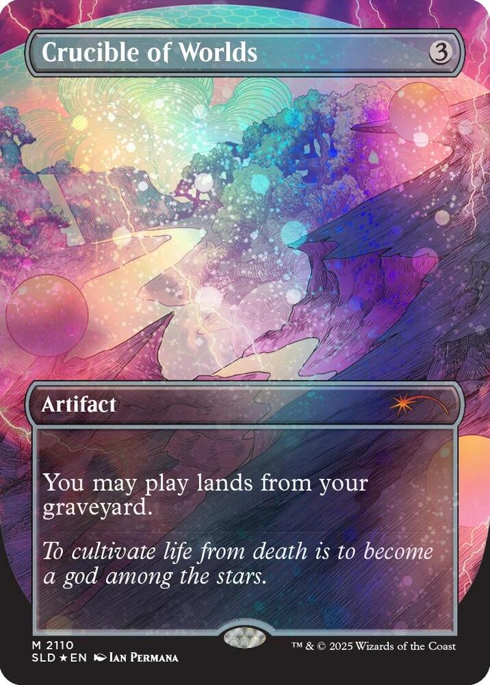 Crucible of Worlds (2110) (Galaxy Foil) [Secret Lair Drop]