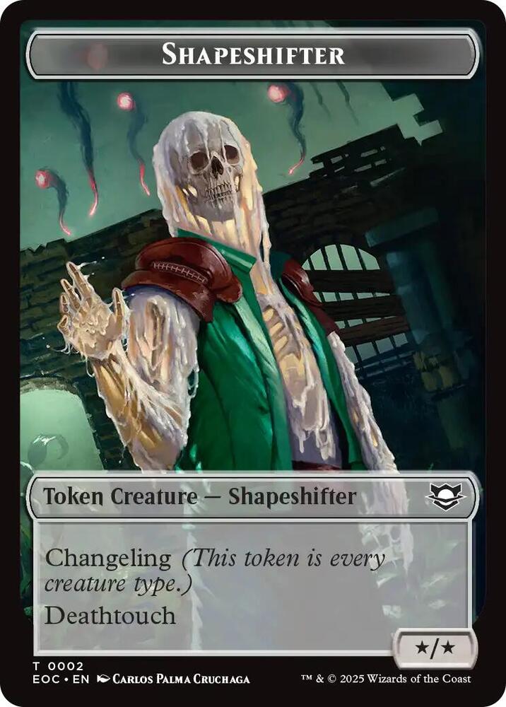Shapeshifter // Golem (0013) Double-Sided Token (2 // 13) [Edge of Eternities Commander]