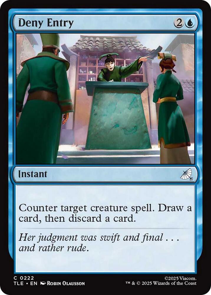 Deny Entry (222) [Avatar: The Last Airbender: Eternal-Legal]