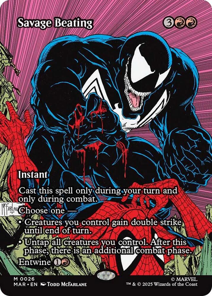 Savage Beating (Borderless) (26) [Marvel Universe Eternal-Legal]