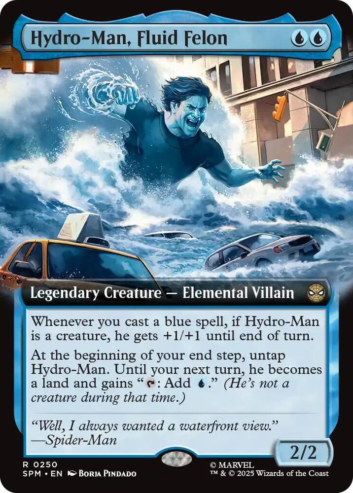 Hydro-Man, Fluid Felon (Extended Art) (250) [Marvel's Spider-Man]