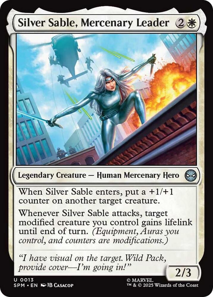 Silver Sable, Mercenary Leader (13) [Marvel's Spider-Man]