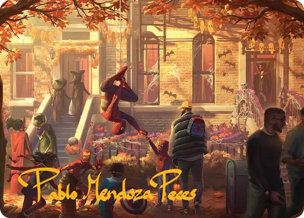 Friendly Neighborhood Art Card (Gold-Stamped Signature) (2) [Marvel's Spider-Man Art Series]