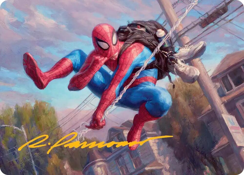 Spider-Man, Web-Slinger Art Card (Gold-Stamped Signature) (4) [Marvel's Spider-Man Art Series]