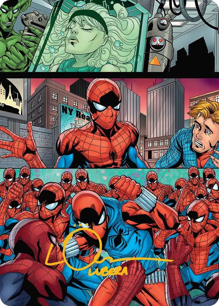 The Clone Saga Art Card (Gold-Stamped Signature) (42) [Marvel's Spider-Man Art Series]