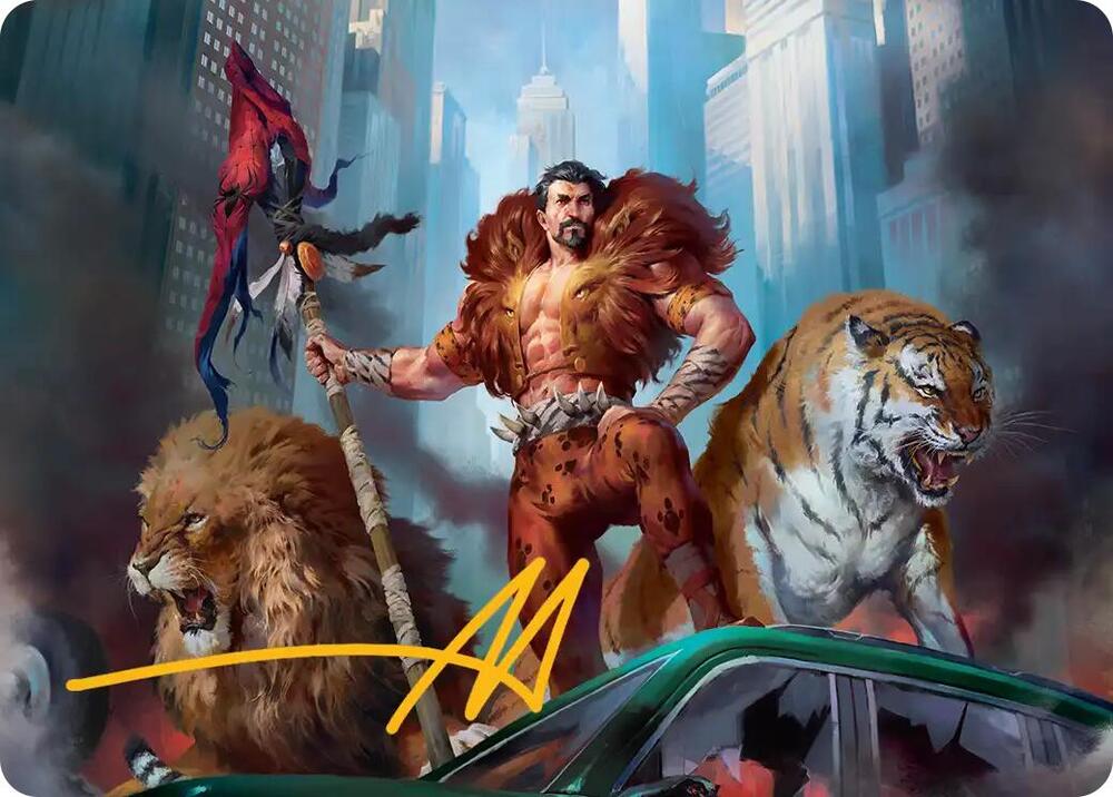 Kraven, Proud Predator Art Card (Gold-Stamped Signature) (28) [Marvel's Spider-Man Art Series]