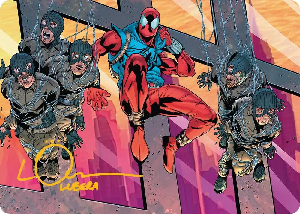 Scarlet Spider, Ben Reilly Art Card (Gold-Stamped Signature) (38) [Marvel's Spider-Man Art Series]