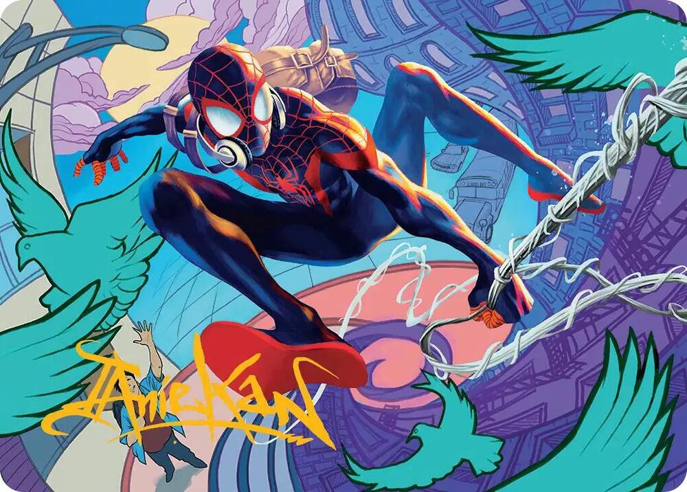Spider-Man, Brooklyn Visionary Art Card (Gold-Stamped Signature) (20) [Marvel's Spider-Man Art Series]
