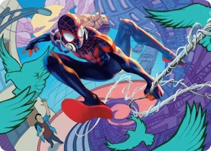 Spider-Man, Brooklyn Visionary Art Card (20) [Marvel's Spider-Man Art Series]