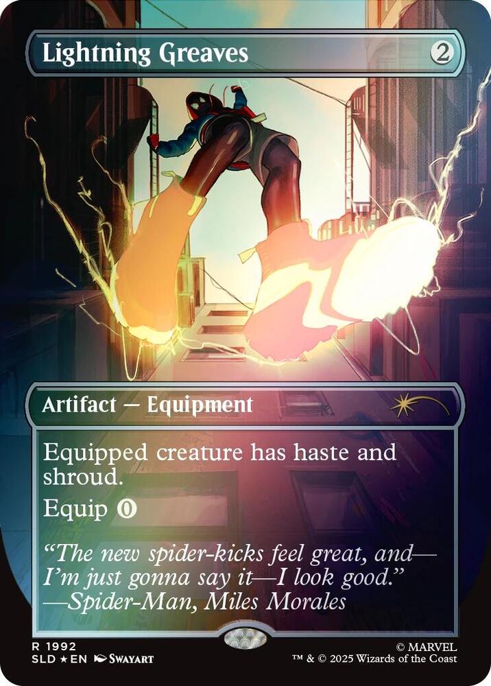 Lightning Greaves (1992) (Rainbow Foil) [Secret Lair Drop]